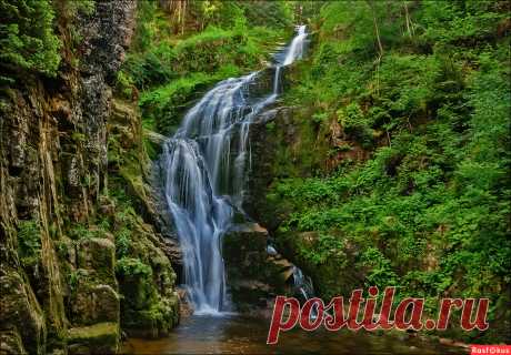 Фото: водопад. Фотограф Slawomir Staszewski. Природа - Фотосайт Расфокус.ру