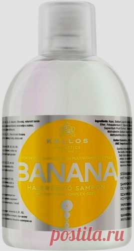 Шампунь Kallos (Калос) Banana для укрепления волос с мультивитаминным комплексом KJMN1130 1000мл