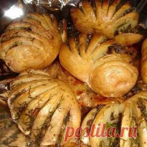 Картошка-гармошка с грибной начинкой | Красота Православия