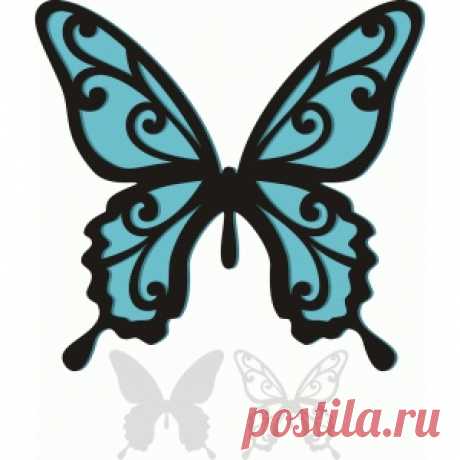 Silhouette Design Store: flourish butterfly