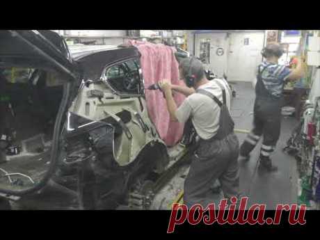 Hyundai Santa Fe, не простой ремонт. Часть 1. Body repair after an accident.