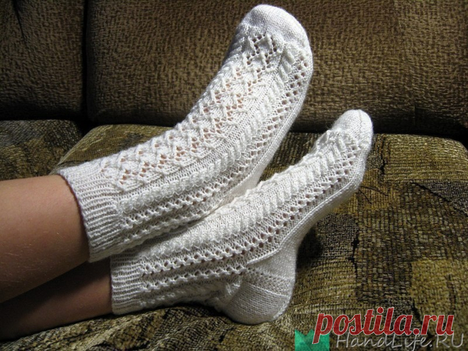 Ажурные носки и схемы. Автор: Лена-Изольда