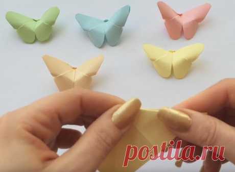 Как сделать бабочку из бумаги? Оригами для начинающих