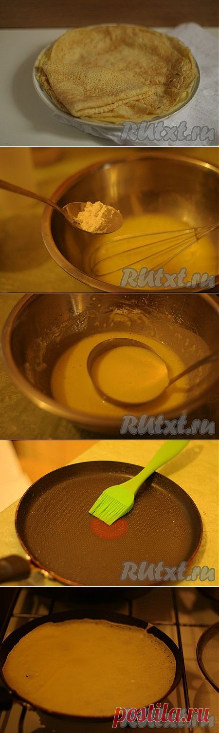 Тонкие блины на воде (рецепт с фото) | RUtxt.ru