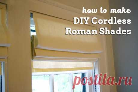 How To Make DIY Cordless Roman Shades - Always Making Things How to make your own cordless roman shades out of cheap vinyl mini blinds! All you need are some basic tools and materials, and a little bit of patience.