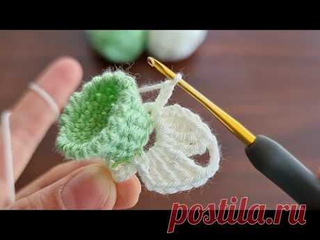 INCREDIBLE😲MUY HERMOSO👏Very beautiful crochet lily model flower making. #crochet #knitting