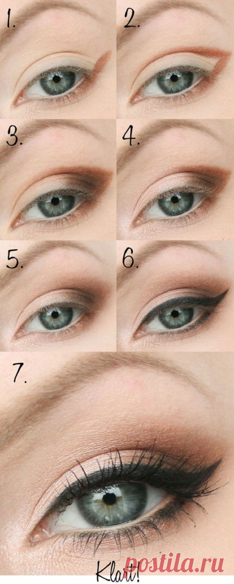 (107) Pinterest - Gold and Brown Eye Makeup Tutorial - Perfect for Spring - 16 Makeup Tutorials to… | Макияж для глаз