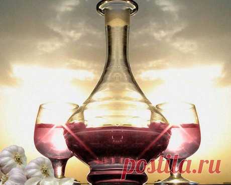 Настойка чеснока на красном вине