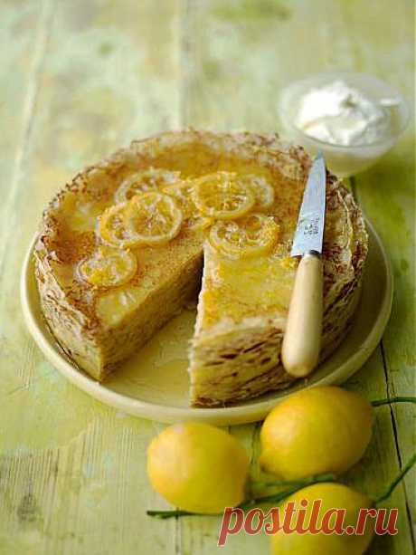 Лимонный блинный торт | Рецепты Джейми Оливера