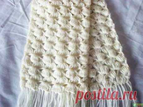 Схема для вязания шарфика