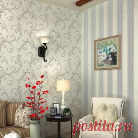 Metallic Textured Classic Floral Stripe Wallpaper Roll Wall Paper Home Decoration European Bedroom Living Room Wallcoverings-in Wallpapers from Home Improvement on Aliexpress.com | Alibaba Group
