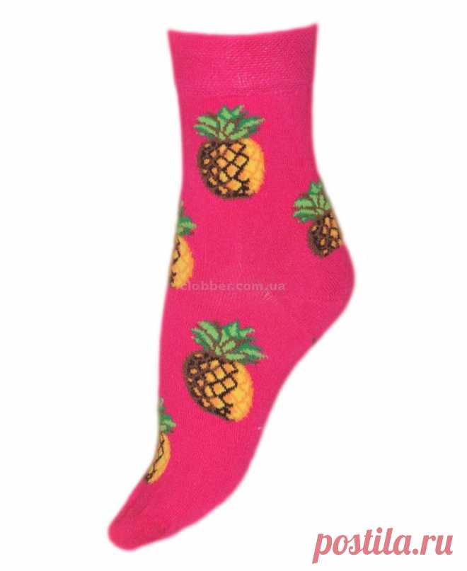 Демисезонные носки с рисунком ананасов