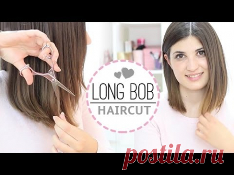 Long bob haircut - YouTube