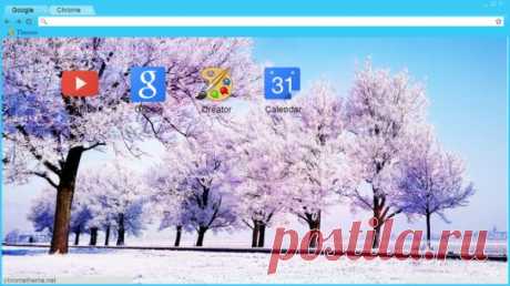 Winter background | Google Chrome Themes