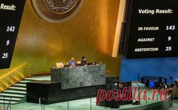 Генассамблея призвала Совбез рассмотреть членство Палестины в ООН. США выступили против, поскольку «Палестинская автономия сейчас не соответствует критериям членства в ООН». Израиль посчитал, что принятие резолюции вредит усилиям по освобождению заложников