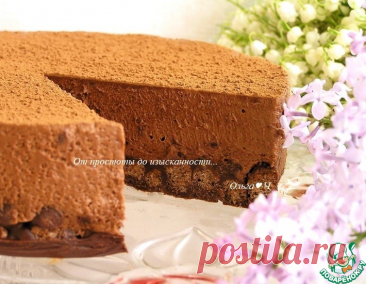 Торт "Шоколадный трюфель" без выпечки – кулинарный рецепт