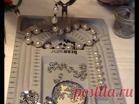How to make a stunning pearl necklace #3(как делать жемчужные бусы) - YouTube