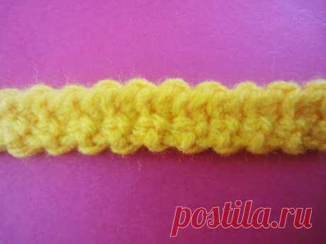 Плоский жемчужный шнур Flat pearl cord Crochet