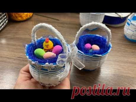 🌿🐣Великодній міні- кошик🧺DIY🐣Easter Decorations