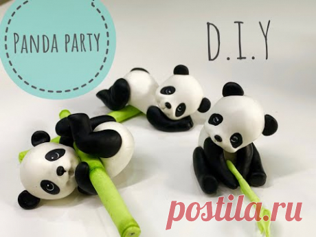 EASY CLAY MODELING  | PANDA BEAR TUTORIAL | Patricia Santoro | TUTORIAL FÁCIL | OSO PANDA