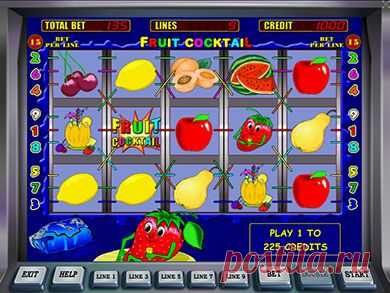 Fruit Cocktail (Фруктовый Коктейль) бесплатно - игровой автомат Клубничка онлайн