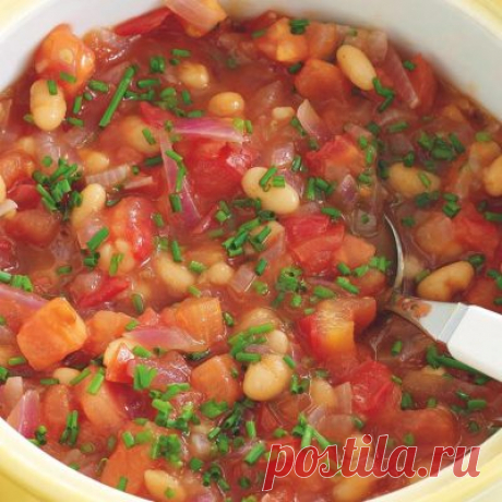 Фасоль в томатном соусе - для тех кто любит колорит