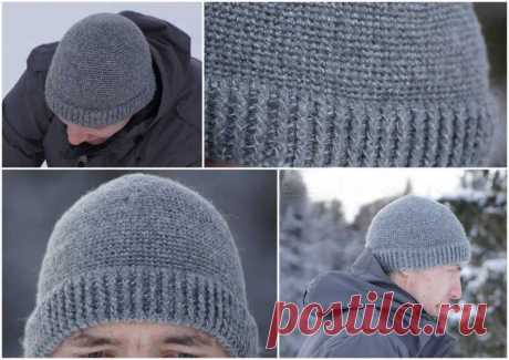 Мужская шапка спицами (110 фото): схемы с описанием и пошаговыми инструкциями