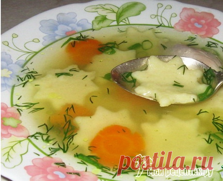 Суп с заварными манными клецками - лёгкий, сытный и очень вкусный