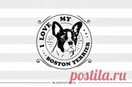 I love my Boston Terrier -  SVG file Cutting File Clipart in Svg, Eps, Dxf, Png for Cricut & Silhouette I love my Boston Terrier- SVG file This is not a vinyl, the file contains only digital files, and no material items will be shipped. The item includes a version for black / dark color This is a digital download of a word art vinyl decal cutting file, which can be imported to a number of paper crafting programs like Cri