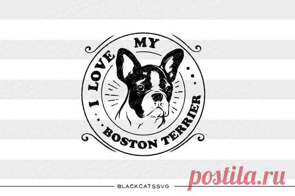 I love my Boston Terrier -  SVG file Cutting File Clipart in Svg, Eps, Dxf, Png for Cricut & Silhouette I love my Boston Terrier- SVG file This is not a vinyl, the file contains only digital files, and no material items will be shipped. The item includes a version for black / dark color This is a digital download of a word art vinyl decal cutting file, which can be imported to a number of paper crafting programs like Cri