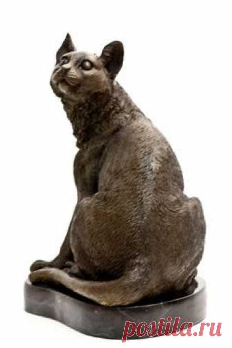Feline Cat Bronze Sculpture
