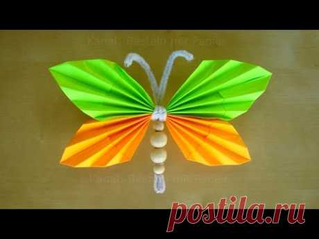 Schmetterlinge basteln mit Papier - Tiere basteln mit Kindern - Ideen Osterbasteln - DIY - Ostern
