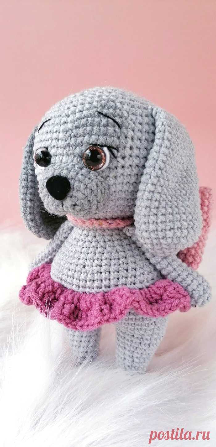 PDF Собачка Бетти крючком. FREE crochet pattern; Аmigurumi animal patterns. Амигуруми схемы и описания на русском. Вязаные игрушки и поделки своими руками #amimore - Собака, пёс, собачка, щенок, пёсик.