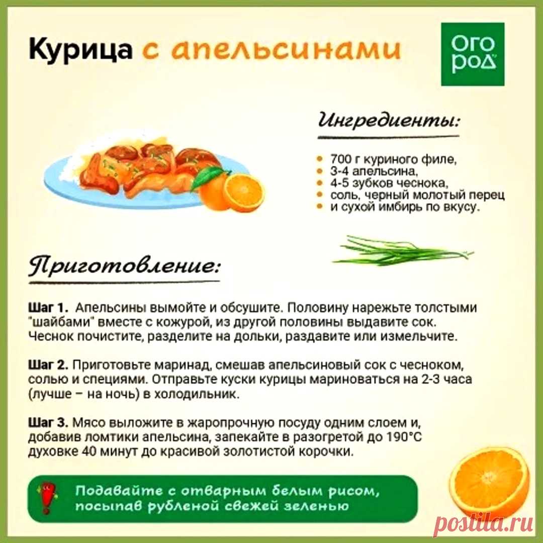 Курица с апельсинами