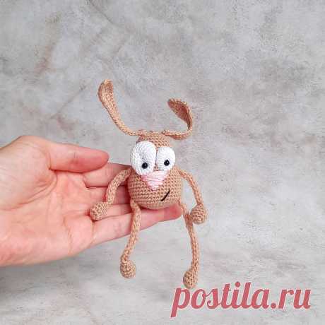 PDF Пучеглазик крючком. FREE crochet pattern; Аmigurumi toy patterns. Амигуруми схемы и описания на русском. Вязаные игрушки и поделки своими руками #amimore - зверюшки, зайка и котик, заяц с котом, зайчик, кролик, зайчонок, котёнок, крольчонок.