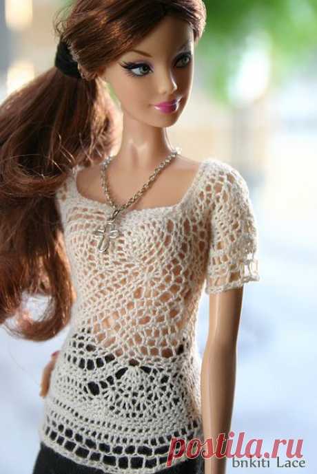 Barbie, Needle lace dress | Flickr - Photo Sharing!