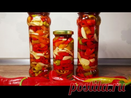 ОСТРЫЙ ПЕРЕЦ НА ЗИМУ СЬЕДАЕТСЯ БЕЗ ОСТАТКА! Маринованный перец (чили) (лучшая замена ХАЛАПЕНЬО)