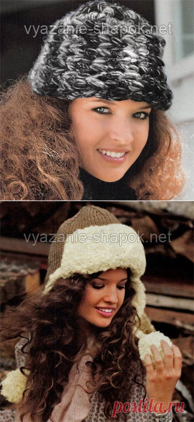Вязаные зимние шапки | ВЯЗАНИЕ ШАПОК: женские шапки спицами и крючком, мужские и детские | Страница 7