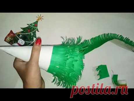 How to make a christmas tree with paper | paper craft | merry christmas |easy paper #craft #trending