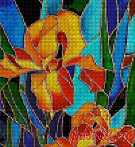 Cross Stitch Pattern Modern, Embroidery Floral Design, Embroidery Pattern, Xstitch, Xstitch chart Xstitchcraft,  DIY, Cross Stitch Irises Cross Stitch Pattern Modern, Embroidery Floral Design, Embroidery Pattern, Irises, Xstitch, Xstitch chart Xstitchcraft, DIY, Cross Stitch Irises  The pattern for cross stitching includes a picture of finished embroidery, colorXstitch chart, 2 jpg.  Size of finished work: 23x25 cm (9,06 x 9,8).