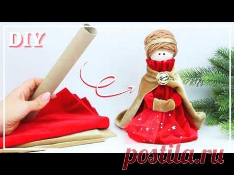 КУКОЛКА ИЗ ВТУЛКИ 🌟 Барышня Мадам - Beautiful Doll from Paper Tube making - DIY NataliDoma Поделки