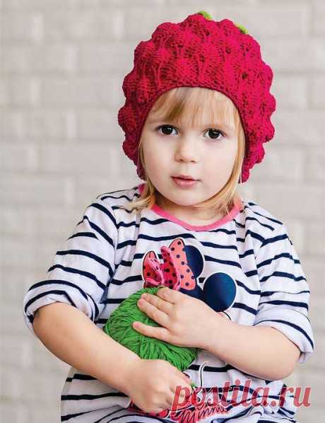 вяжем шапки для девочек спицами, большая подборка схем и описаний, вязание для детей