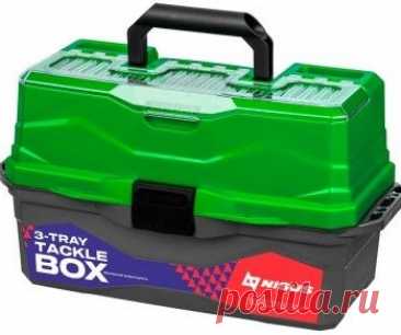 Ящик рыболовный NISUS Tackle Box трехполочный зеленый (для снастей) N-TB-3-G - низкая цена, доставка или самовывоз по Калуге. Ящик рыболовный NISUS Tackle Box трехполочный зеленый (для снастей) купить в интернет магазине ОНЛАЙН ТРЕЙД.РУ