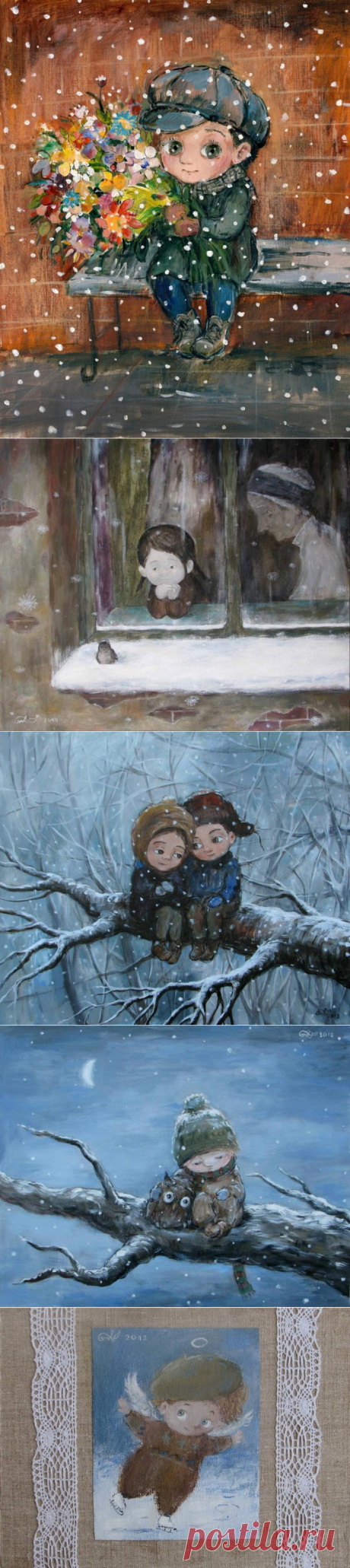Сказочная зима в работах Нино Чакветадзе: 24 теплые и добрые картины - Ярмарка Мастеров - ручная работа, handmade