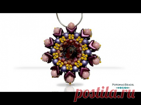 Ensemble Crystal Pendant - DIY Jewelry Making Tutorial by PotomacBeads