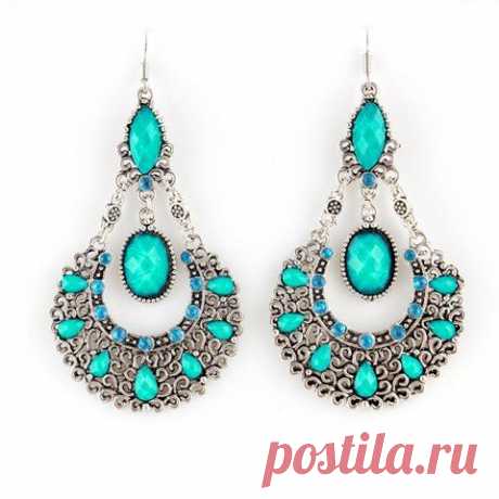 Pair of Bohemian Openwork Waterdrop Shape Earrings For WomenEarrings | RoseGal.com