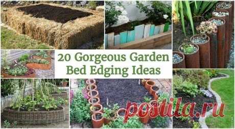 20 Gorgeous Garden Bed Edging Ideas That Anyone Can Do