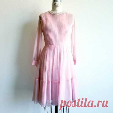 Vintage 50s/60s Pink Pleated Chiffon Dress - Etsy This Womens Dresses item by ChicCityVintage has 44 favorites from Etsy shoppers. Ships from Austin, TX. Listed on Jun 4, 2022