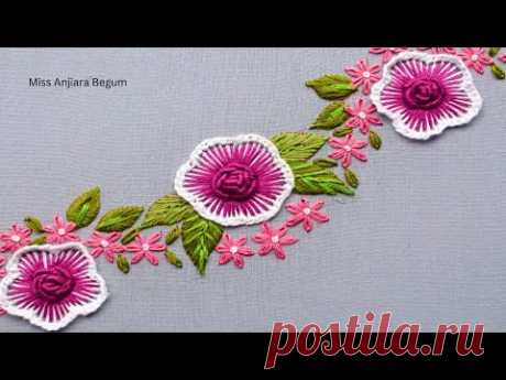 "Stunning Flower Embroidery Ideas for Beautiful Home Decor"