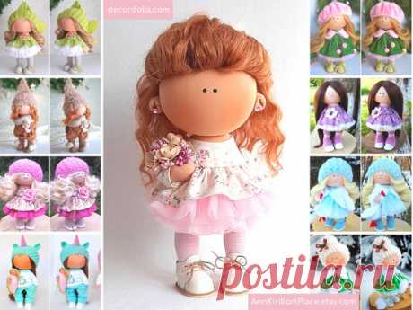 Original Creative Gift Doll For Girl Mommy Present Interior | Etsy Hello, dear visitors!  This is handmade soft doll created by Master Yana (Cheboksari, Russia). Doll is made by Order. Order processing time is 5-12 days.  All dolls on the photo are made by master Yana. You can find them in our shop using masters name: